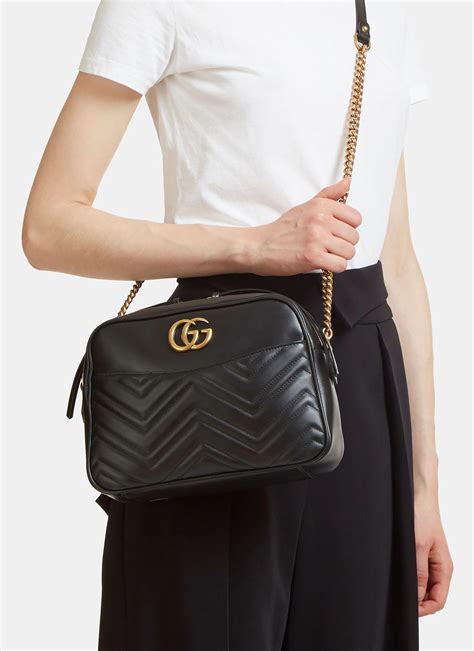 gg marmont 2.0 matelassé leather shoulder bag dupe|gucci gg matelassé small bag.